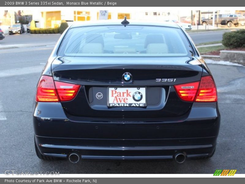 Monaco Blue Metallic / Beige 2009 BMW 3 Series 335xi Sedan