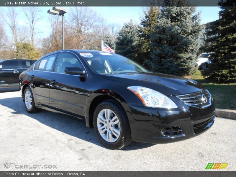 Super Black / Frost 2012 Nissan Altima 2.5 S