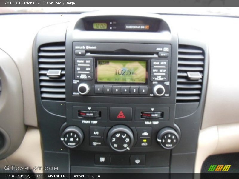 Controls of 2011 Sedona LX