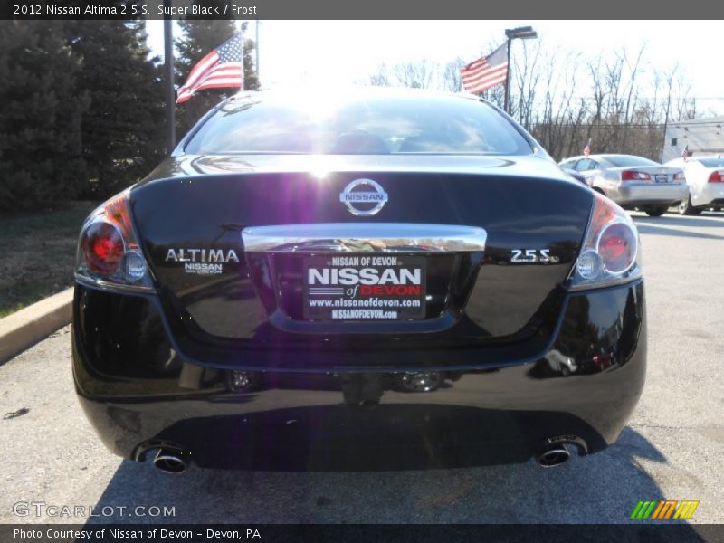Super Black / Frost 2012 Nissan Altima 2.5 S