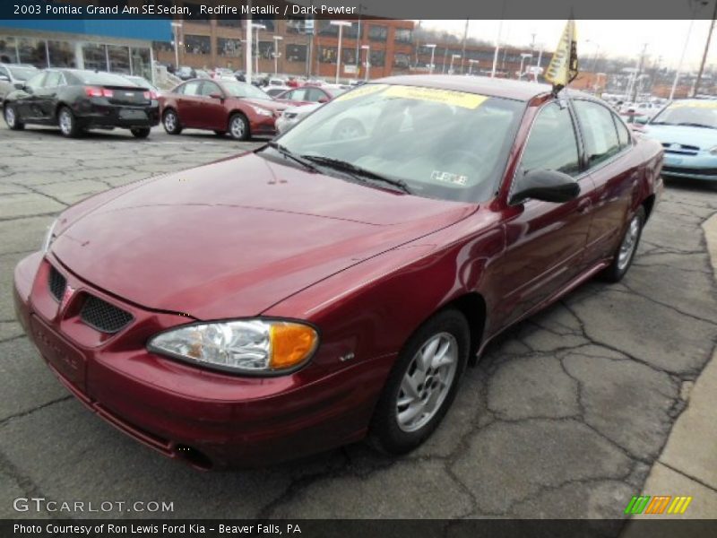 Redfire Metallic / Dark Pewter 2003 Pontiac Grand Am SE Sedan