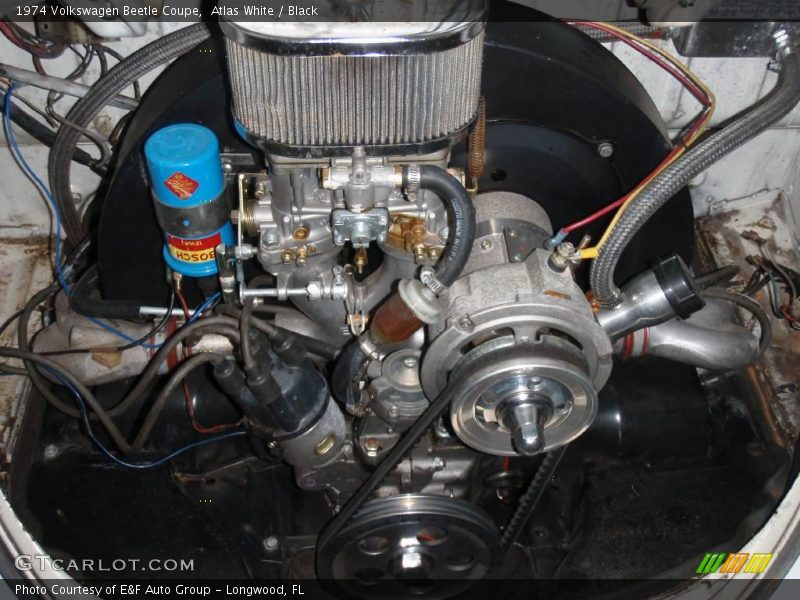 Atlas White / Black 1974 Volkswagen Beetle Coupe