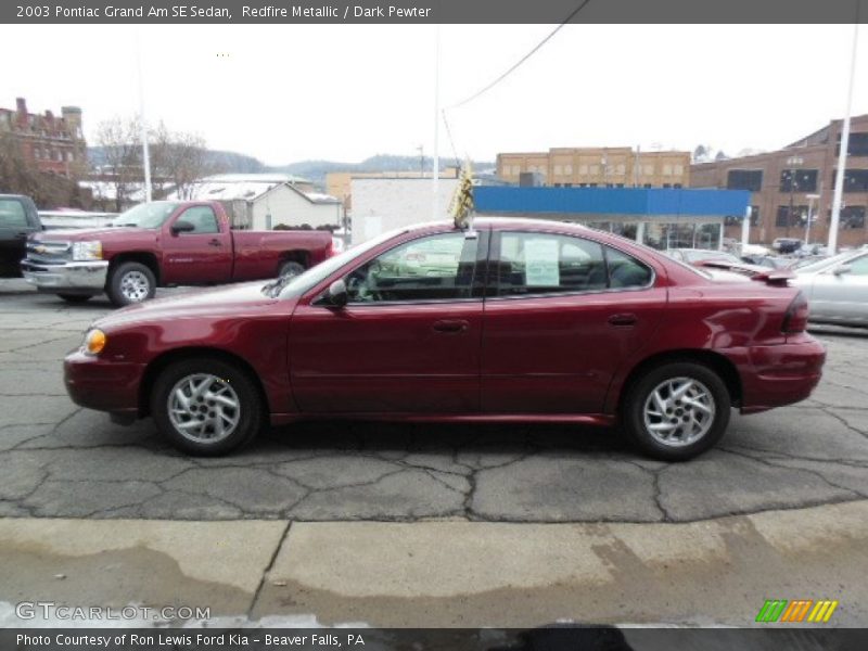 Redfire Metallic / Dark Pewter 2003 Pontiac Grand Am SE Sedan