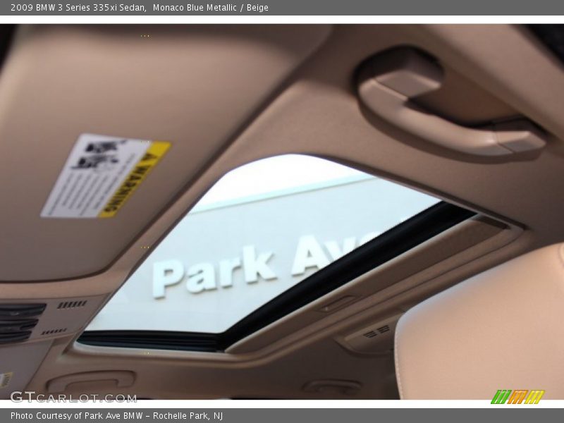 Monaco Blue Metallic / Beige 2009 BMW 3 Series 335xi Sedan