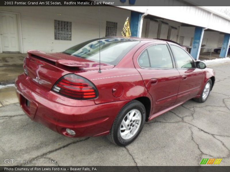 Redfire Metallic / Dark Pewter 2003 Pontiac Grand Am SE Sedan