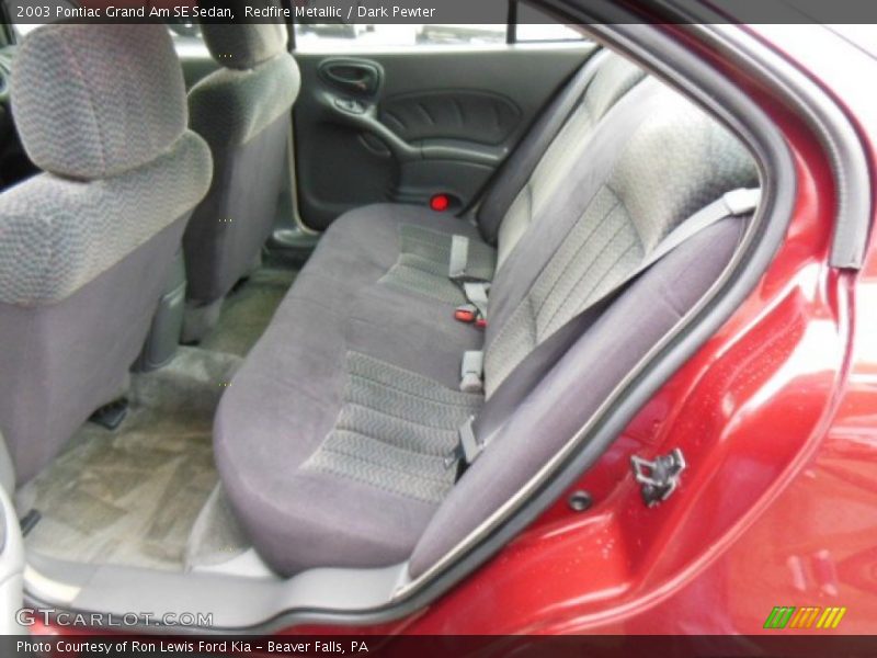 Rear Seat of 2003 Grand Am SE Sedan