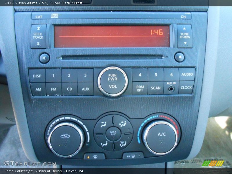 Super Black / Frost 2012 Nissan Altima 2.5 S