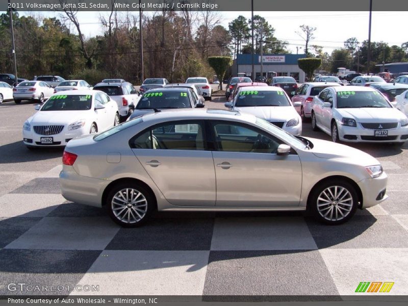 White Gold Metallic / Cornsilk Beige 2011 Volkswagen Jetta SEL Sedan