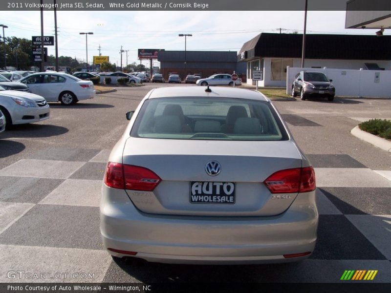 White Gold Metallic / Cornsilk Beige 2011 Volkswagen Jetta SEL Sedan