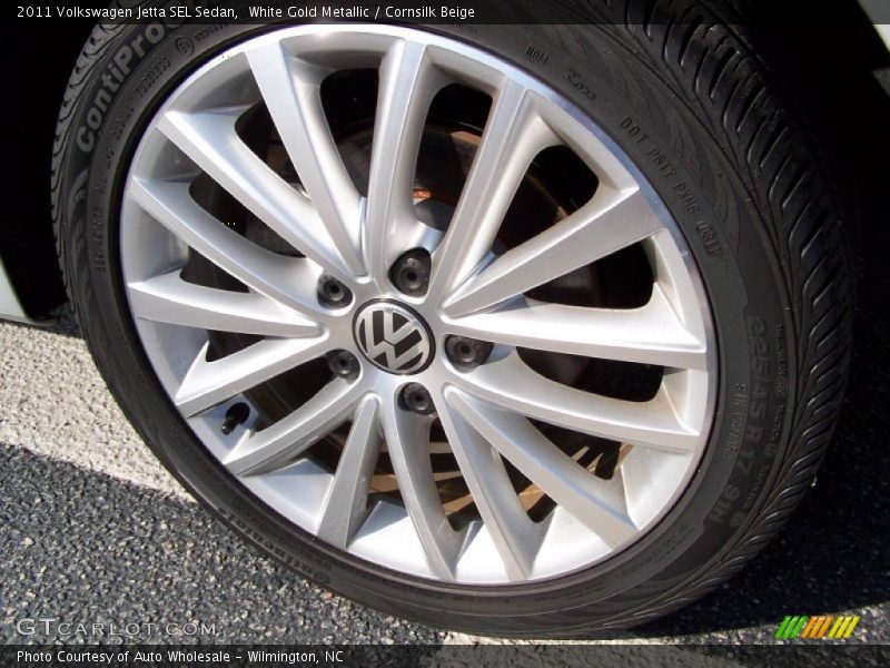 White Gold Metallic / Cornsilk Beige 2011 Volkswagen Jetta SEL Sedan