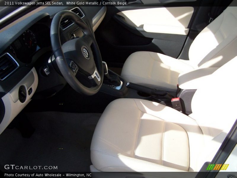White Gold Metallic / Cornsilk Beige 2011 Volkswagen Jetta SEL Sedan