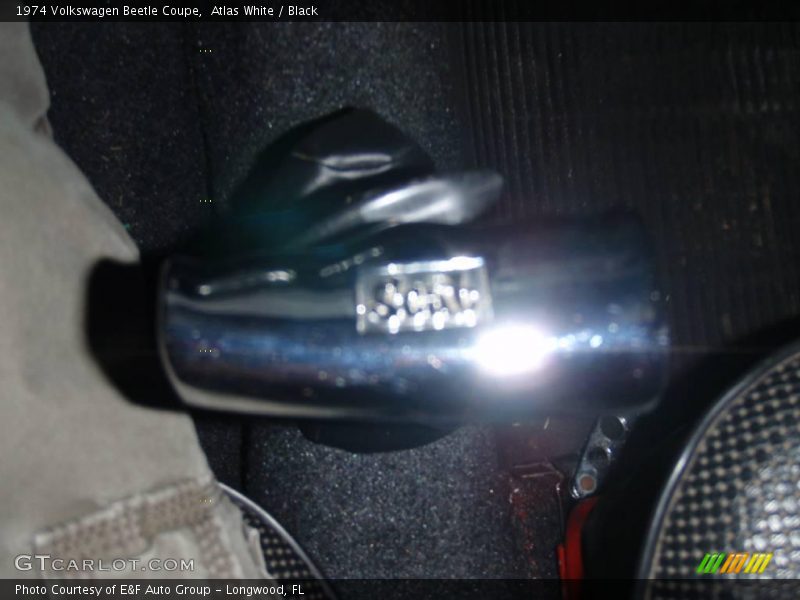 Atlas White / Black 1974 Volkswagen Beetle Coupe