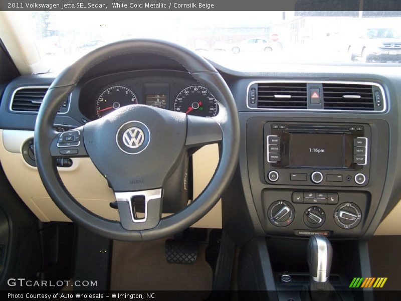 White Gold Metallic / Cornsilk Beige 2011 Volkswagen Jetta SEL Sedan