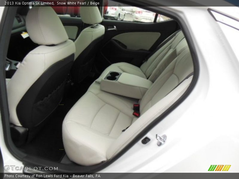 Snow White Pearl / Beige 2013 Kia Optima SX Limited