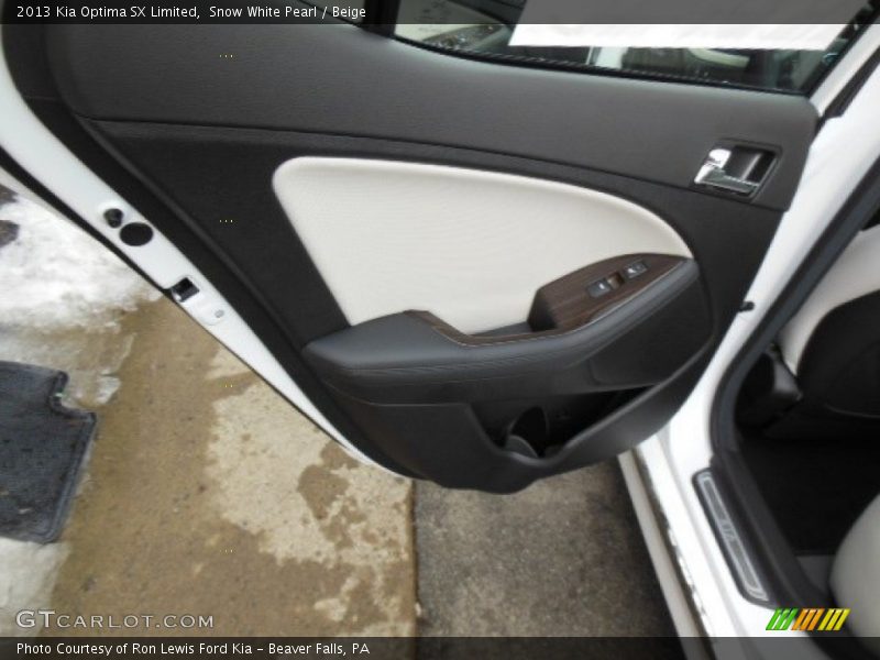 Snow White Pearl / Beige 2013 Kia Optima SX Limited