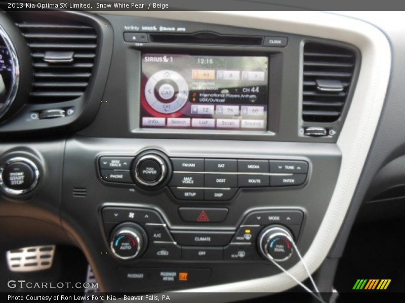 Snow White Pearl / Beige 2013 Kia Optima SX Limited