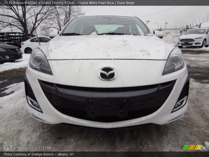 Crystal White Pearl Mica / Dune Beige 2010 Mazda MAZDA3 s Grand Touring 4 Door