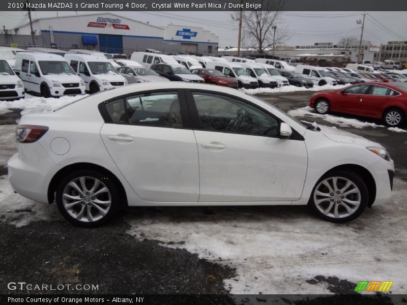 Crystal White Pearl Mica / Dune Beige 2010 Mazda MAZDA3 s Grand Touring 4 Door