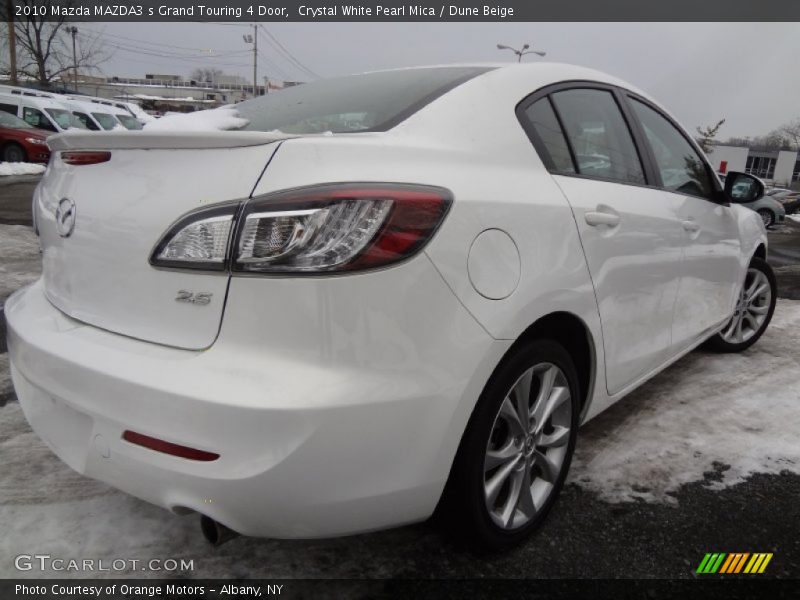 Crystal White Pearl Mica / Dune Beige 2010 Mazda MAZDA3 s Grand Touring 4 Door