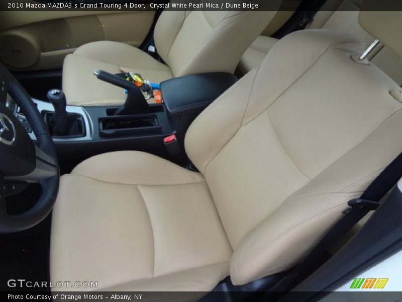 Crystal White Pearl Mica / Dune Beige 2010 Mazda MAZDA3 s Grand Touring 4 Door