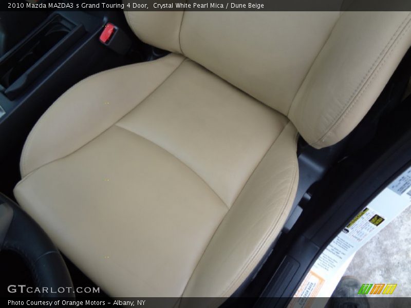 Crystal White Pearl Mica / Dune Beige 2010 Mazda MAZDA3 s Grand Touring 4 Door