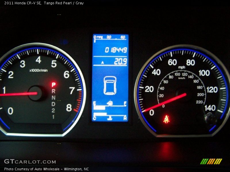 Tango Red Pearl / Gray 2011 Honda CR-V SE