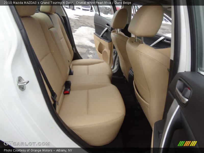 Crystal White Pearl Mica / Dune Beige 2010 Mazda MAZDA3 s Grand Touring 4 Door