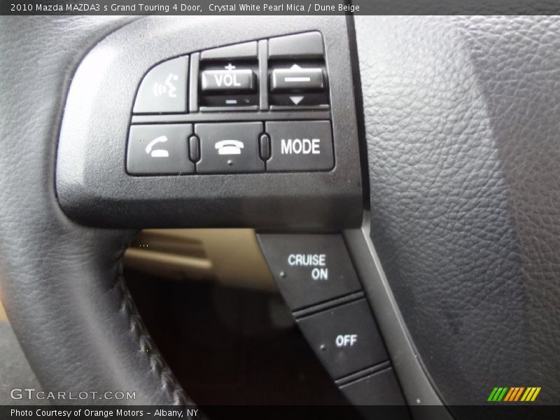 Crystal White Pearl Mica / Dune Beige 2010 Mazda MAZDA3 s Grand Touring 4 Door