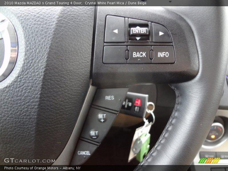 Crystal White Pearl Mica / Dune Beige 2010 Mazda MAZDA3 s Grand Touring 4 Door