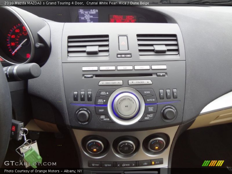 Crystal White Pearl Mica / Dune Beige 2010 Mazda MAZDA3 s Grand Touring 4 Door