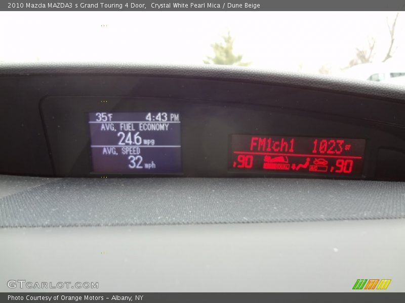 Crystal White Pearl Mica / Dune Beige 2010 Mazda MAZDA3 s Grand Touring 4 Door