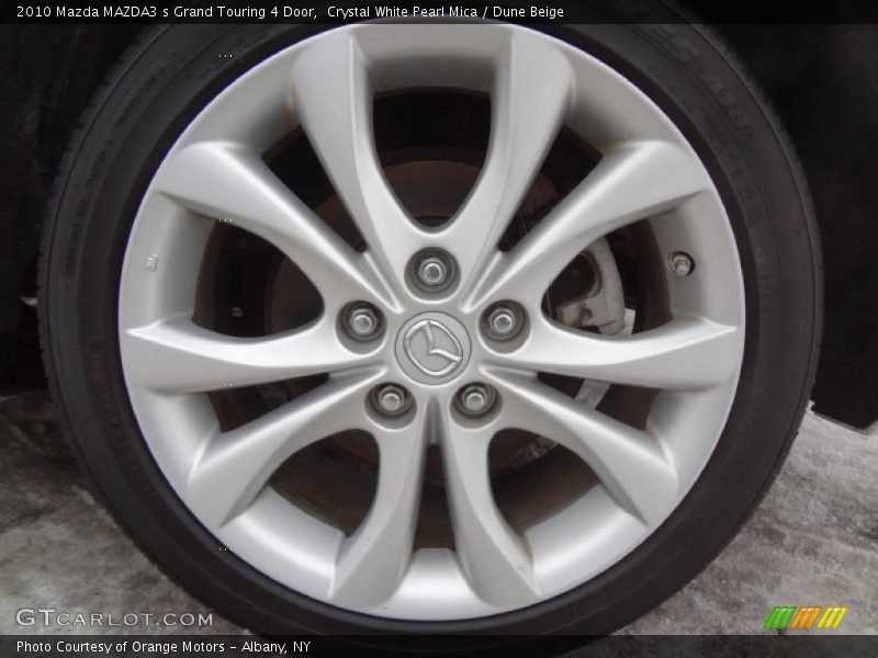Crystal White Pearl Mica / Dune Beige 2010 Mazda MAZDA3 s Grand Touring 4 Door
