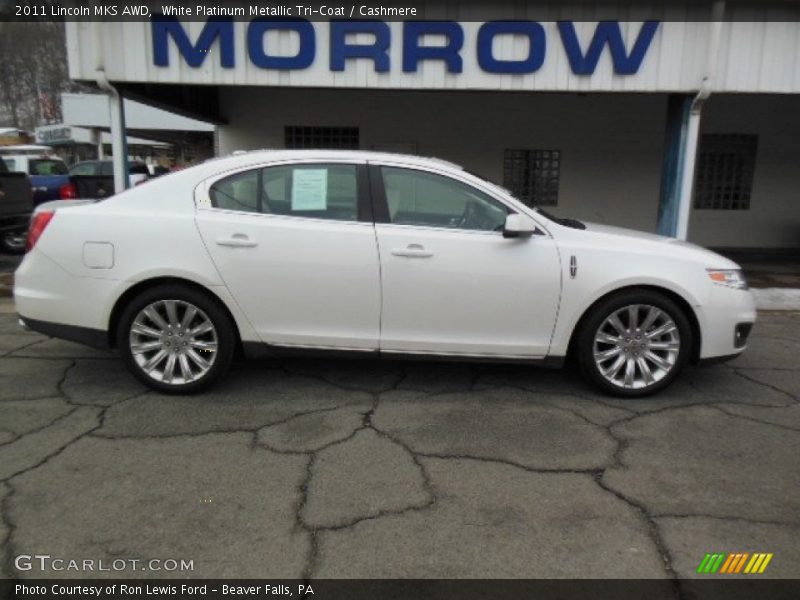 White Platinum Metallic Tri-Coat / Cashmere 2011 Lincoln MKS AWD