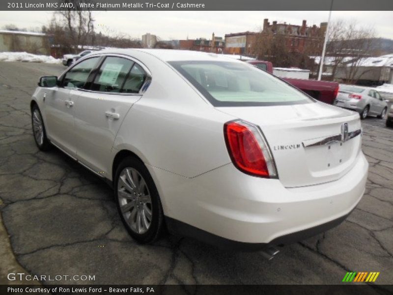 White Platinum Metallic Tri-Coat / Cashmere 2011 Lincoln MKS AWD