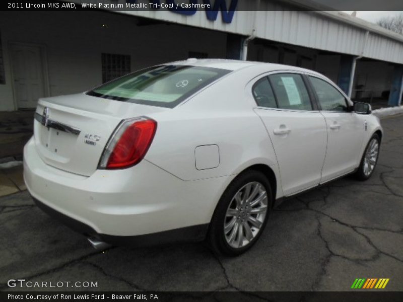 White Platinum Metallic Tri-Coat / Cashmere 2011 Lincoln MKS AWD