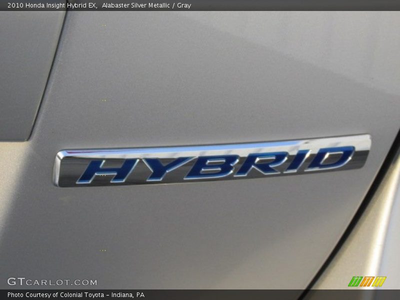 Alabaster Silver Metallic / Gray 2010 Honda Insight Hybrid EX