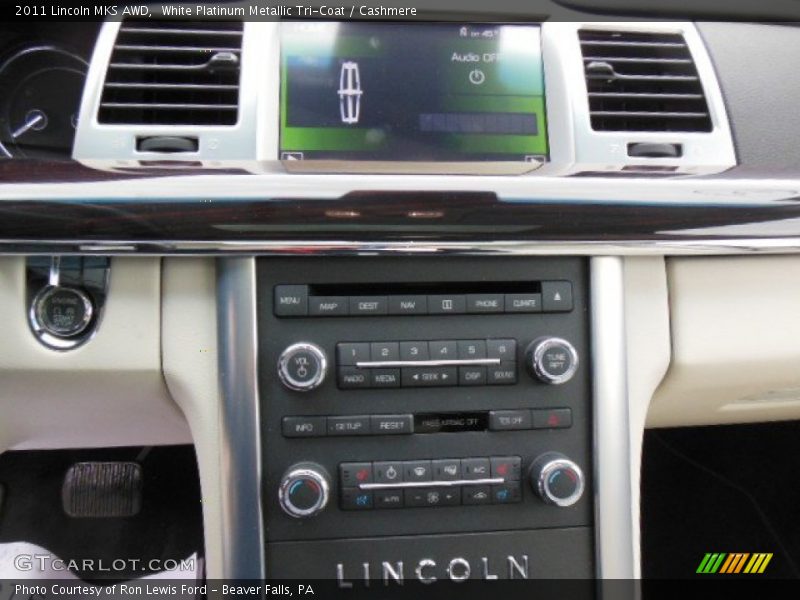 White Platinum Metallic Tri-Coat / Cashmere 2011 Lincoln MKS AWD