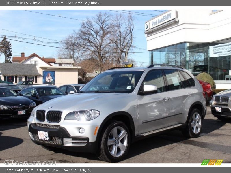 Titanium Silver Metallic / Black 2010 BMW X5 xDrive30i
