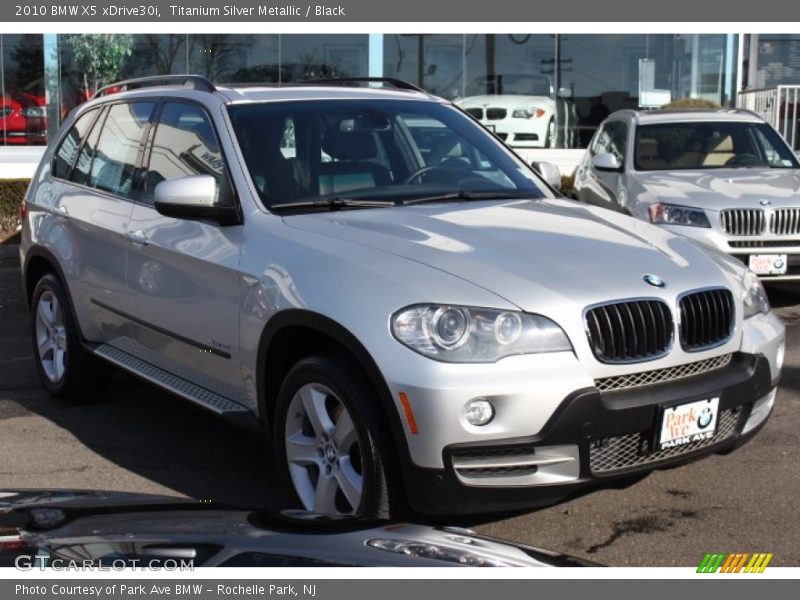 Titanium Silver Metallic / Black 2010 BMW X5 xDrive30i