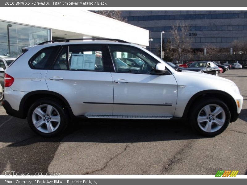 Titanium Silver Metallic / Black 2010 BMW X5 xDrive30i