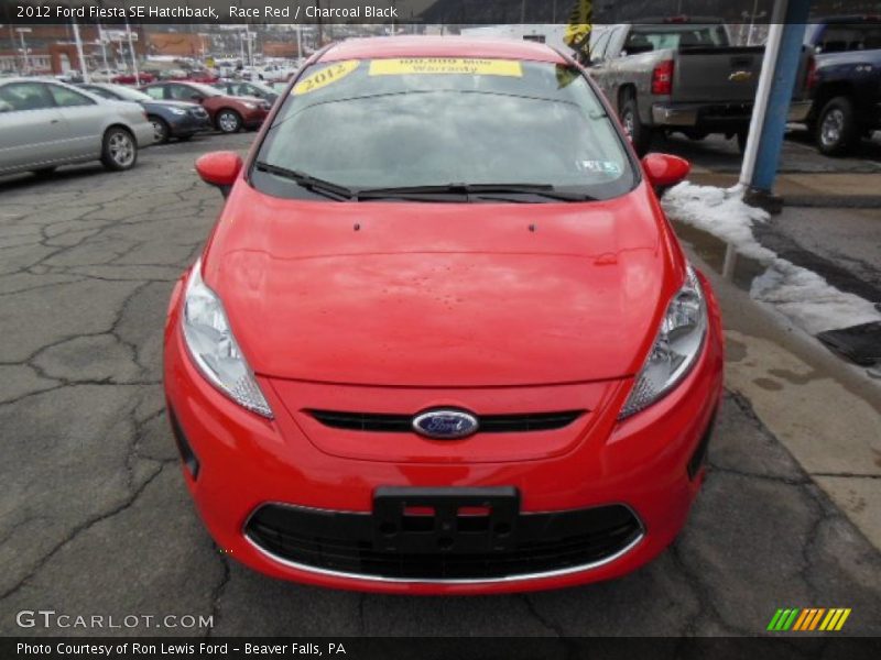 Race Red / Charcoal Black 2012 Ford Fiesta SE Hatchback