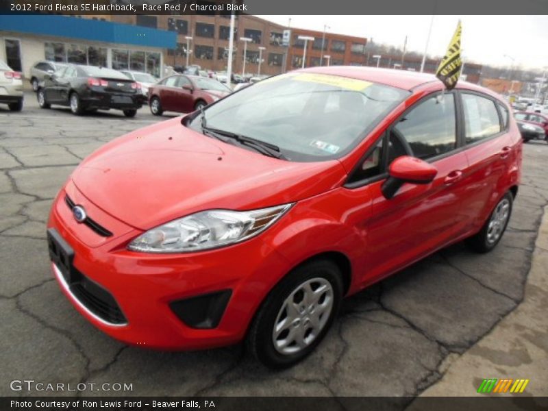Race Red / Charcoal Black 2012 Ford Fiesta SE Hatchback