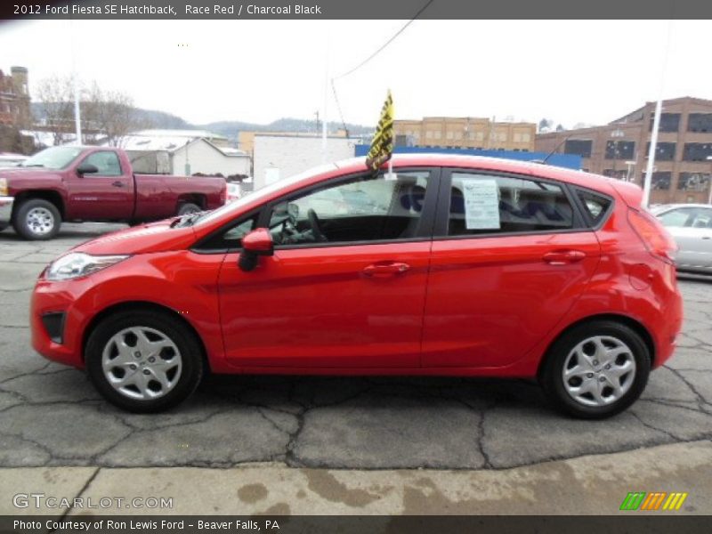 Race Red / Charcoal Black 2012 Ford Fiesta SE Hatchback