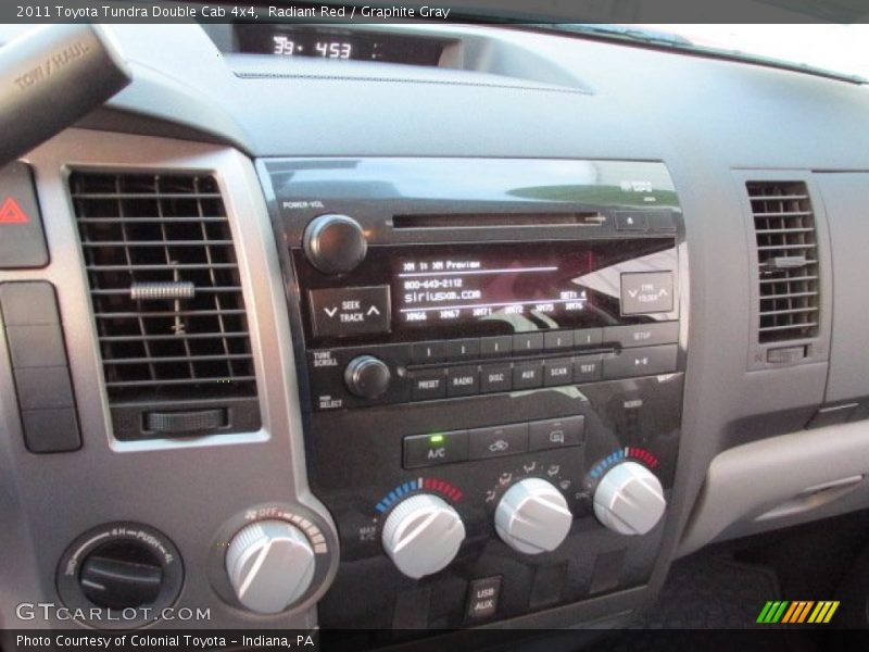 Radiant Red / Graphite Gray 2011 Toyota Tundra Double Cab 4x4