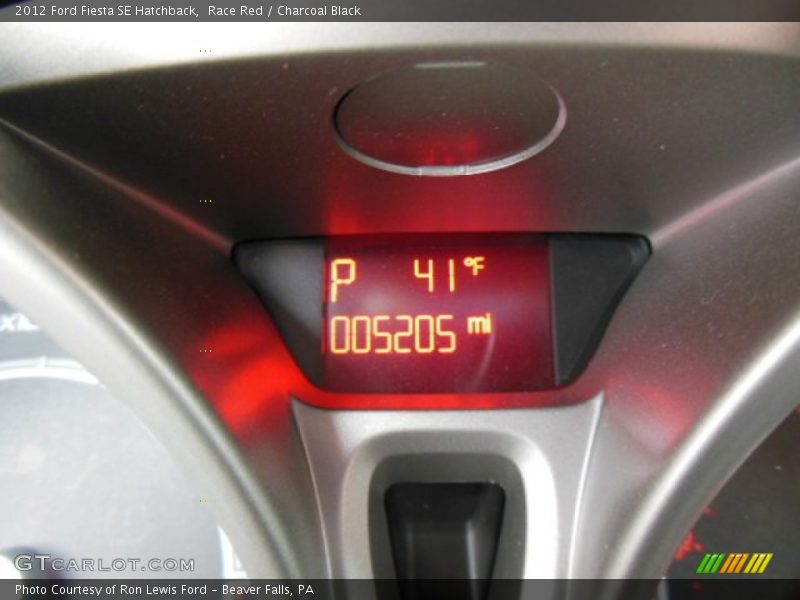 Race Red / Charcoal Black 2012 Ford Fiesta SE Hatchback