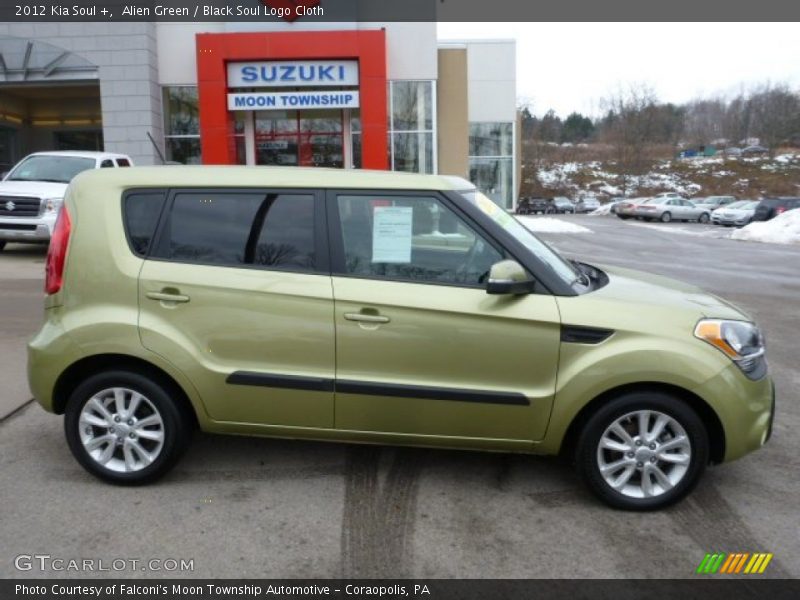 Alien Green / Black Soul Logo Cloth 2012 Kia Soul +