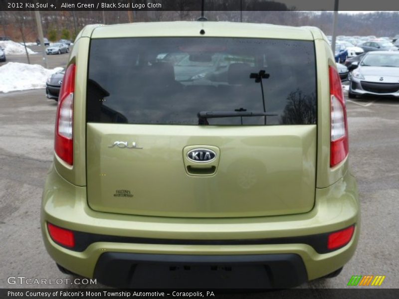 Alien Green / Black Soul Logo Cloth 2012 Kia Soul +