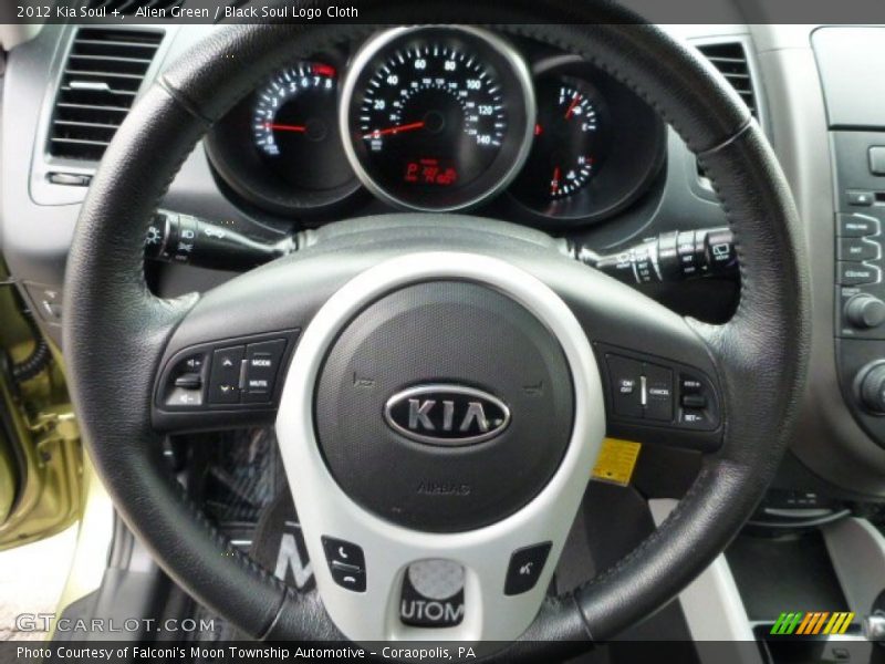 Alien Green / Black Soul Logo Cloth 2012 Kia Soul +