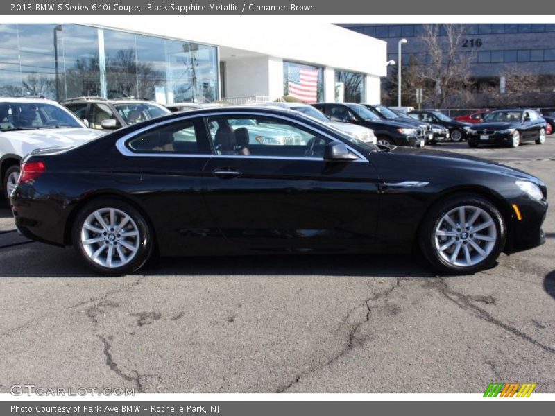 Black Sapphire Metallic / Cinnamon Brown 2013 BMW 6 Series 640i Coupe