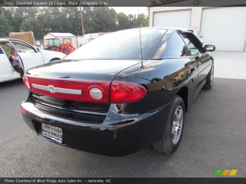 Black / Graphite Gray 2003 Chevrolet Cavalier LS Coupe